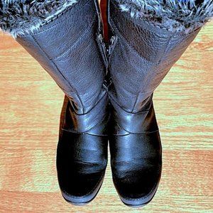 Women's North Face Leather Boots 9.5 PrimaLift N5